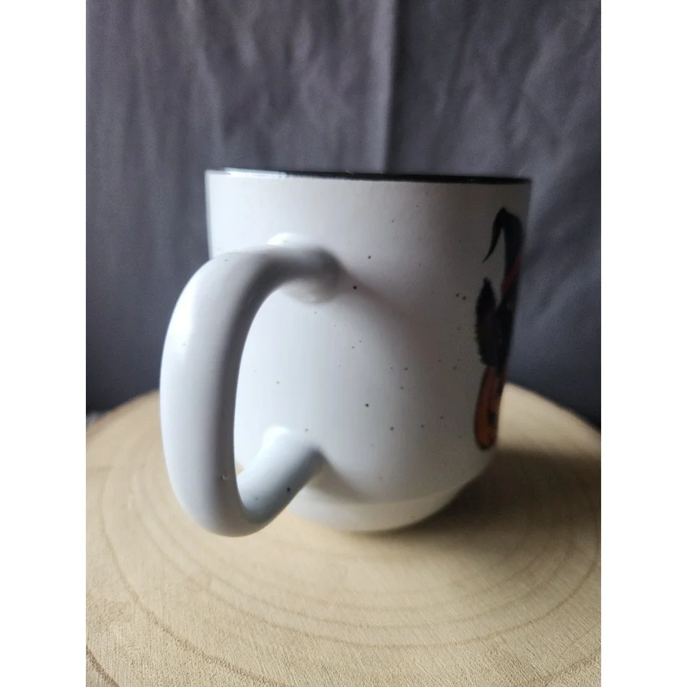 Cobwebs & Cauldrons Witchy Cat with Pumpkins‎ Mug~Halloween Black Cat
